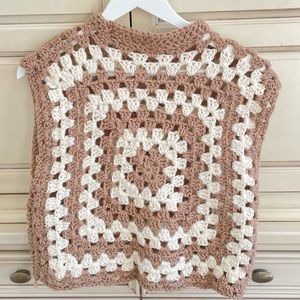 Hand crochet vest